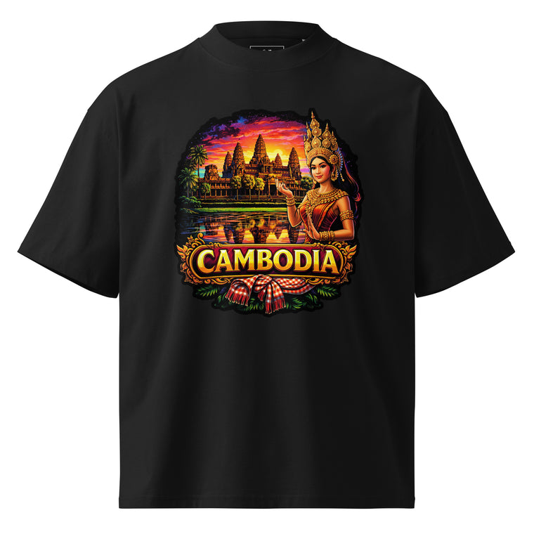 Cambodia Temple Girl - Oversized T-Shirt