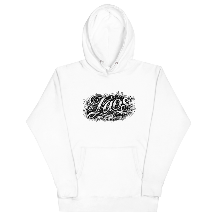Laos Ink White Unisex Hoodie