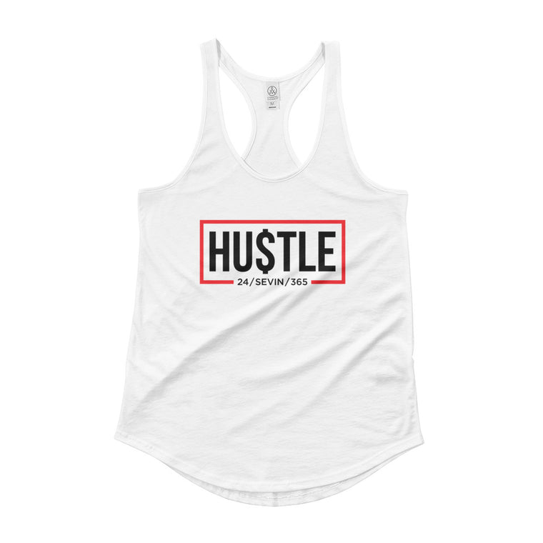 Women's Hustle 365 White Tank top