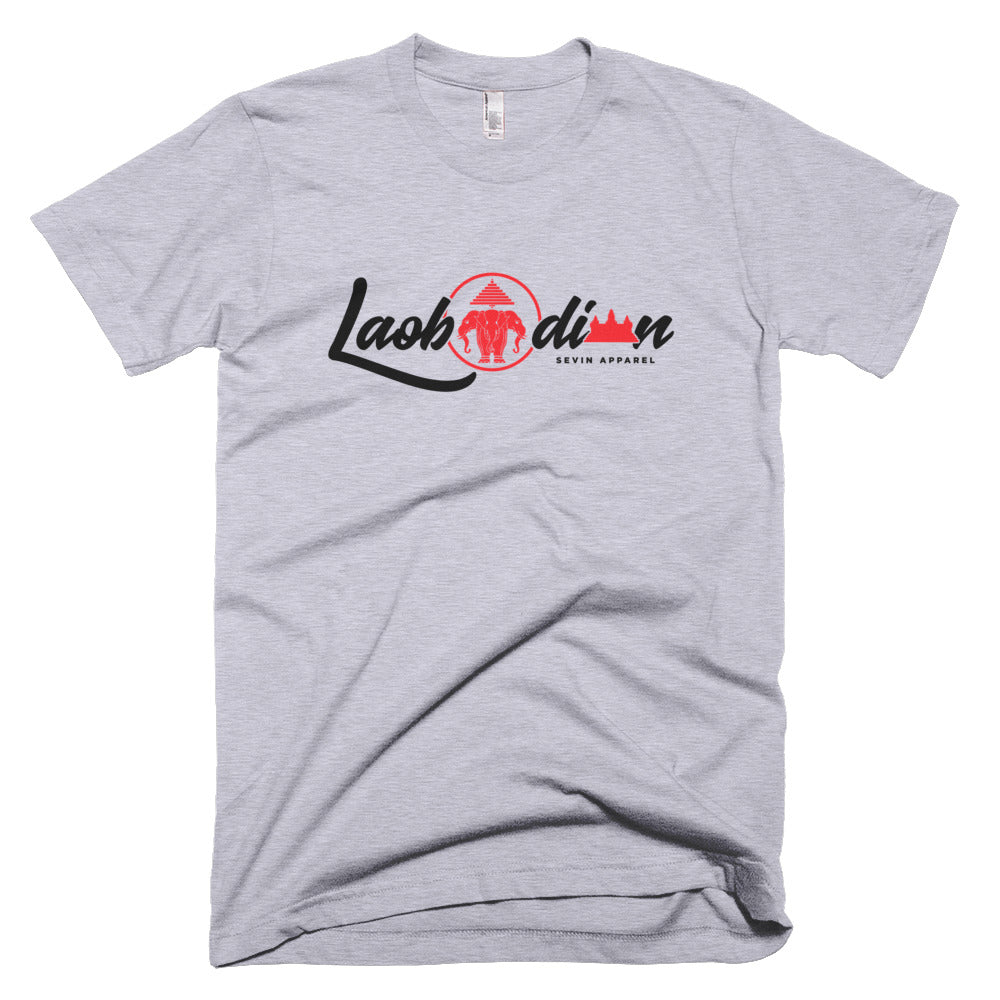 LaoBodian Red/Black Print T-Shirt